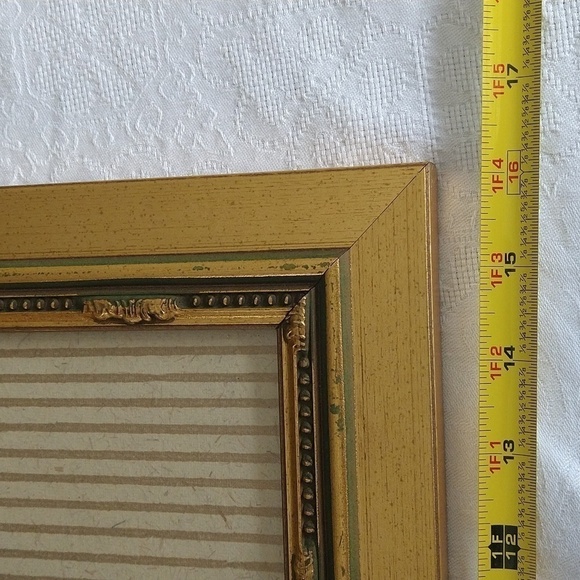 Rare antique vintage book plate botanic Iris xiphium gold frame blue - Picture 9 of 13